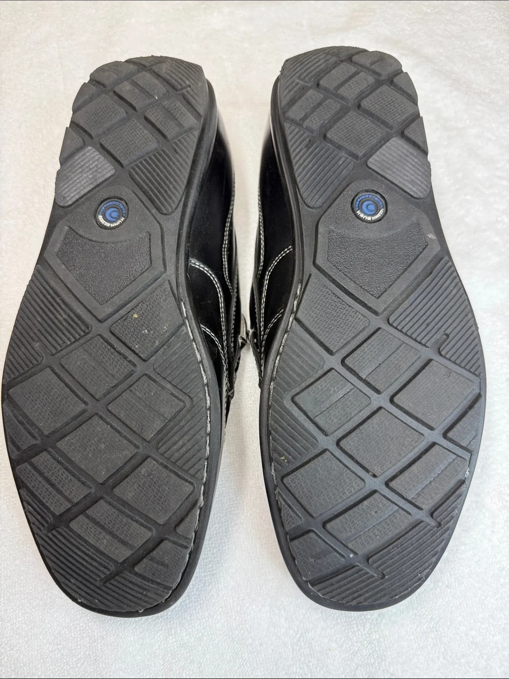 Nunn Bush Cale Black Leather Slip On Loafers Driving Moc Toe Men Preppy Comfy 8